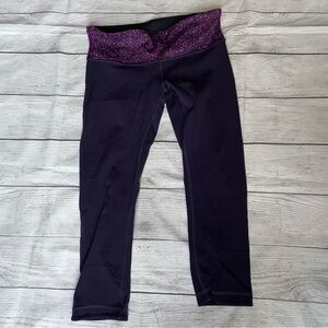 Purple Lululemon Cropped Leggings